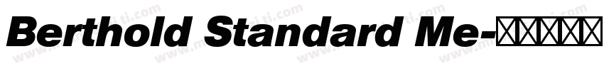 Berthold Standard Me字体转换